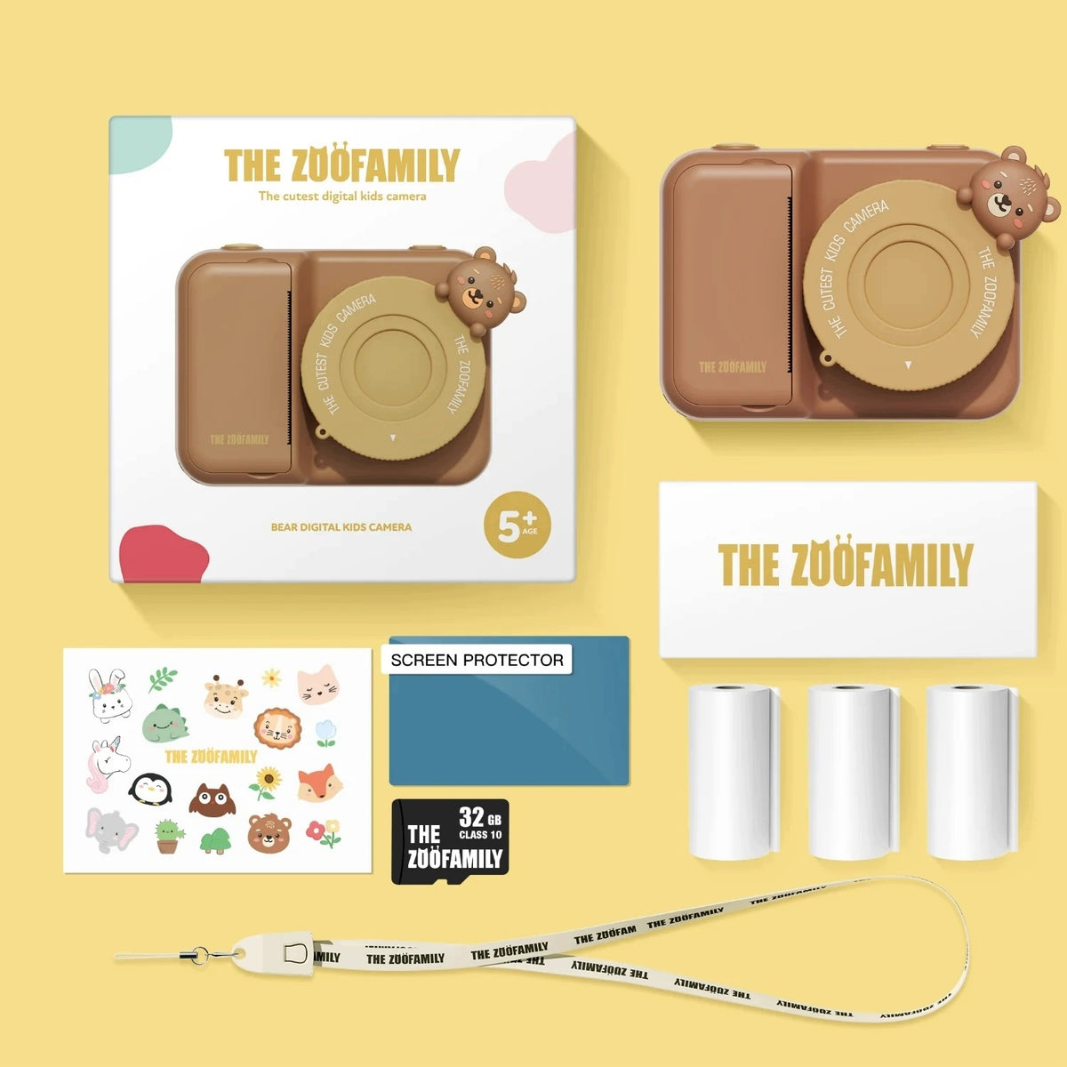 Digital Camera Teddy Bear with PRINTER for Kids Zoo The Zoofamily Packaging status original