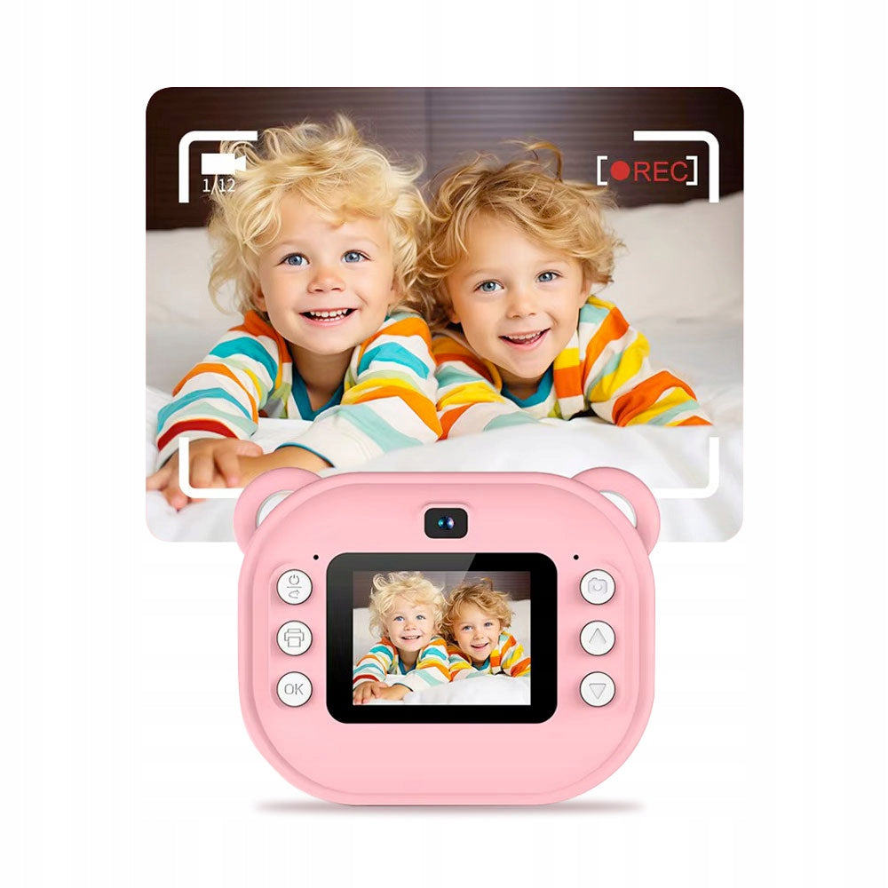 Digital Camera with InstantPrint Printer Fast Thermal Printing Pink Brand no brand