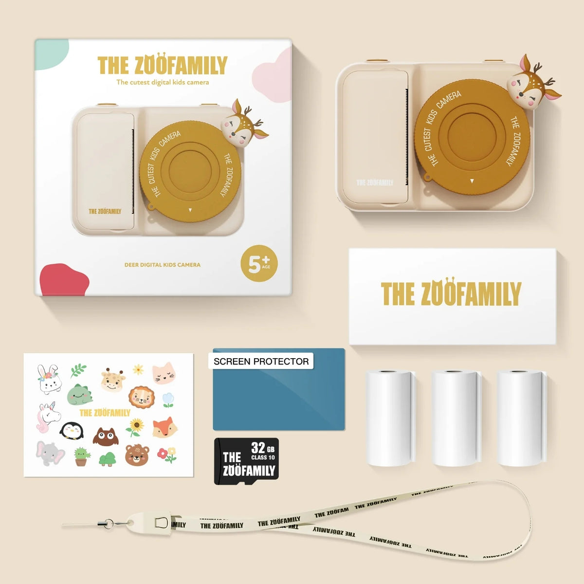 Digital Photography Camera DEER with PRINTER for Children The Zoofamily Packaging status original