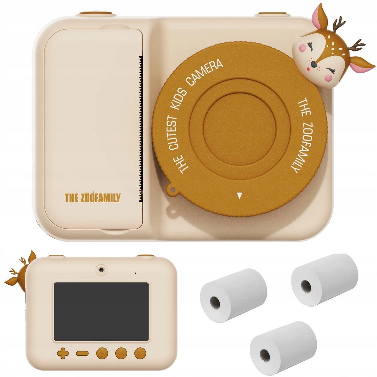 Digital Photography Camera DEER with PRINTER for Children The Zoofamily