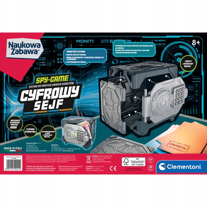 Digital Safe Clementoni Scientific Fun Educational Set 8+ 50444 Manufacturer code CLE_EDU_50444