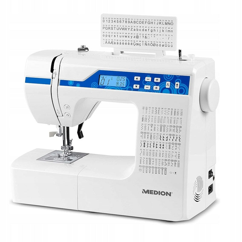 Digital Sewing Machine Medion Embroidery 100 Stitches LED Light Brand Medion