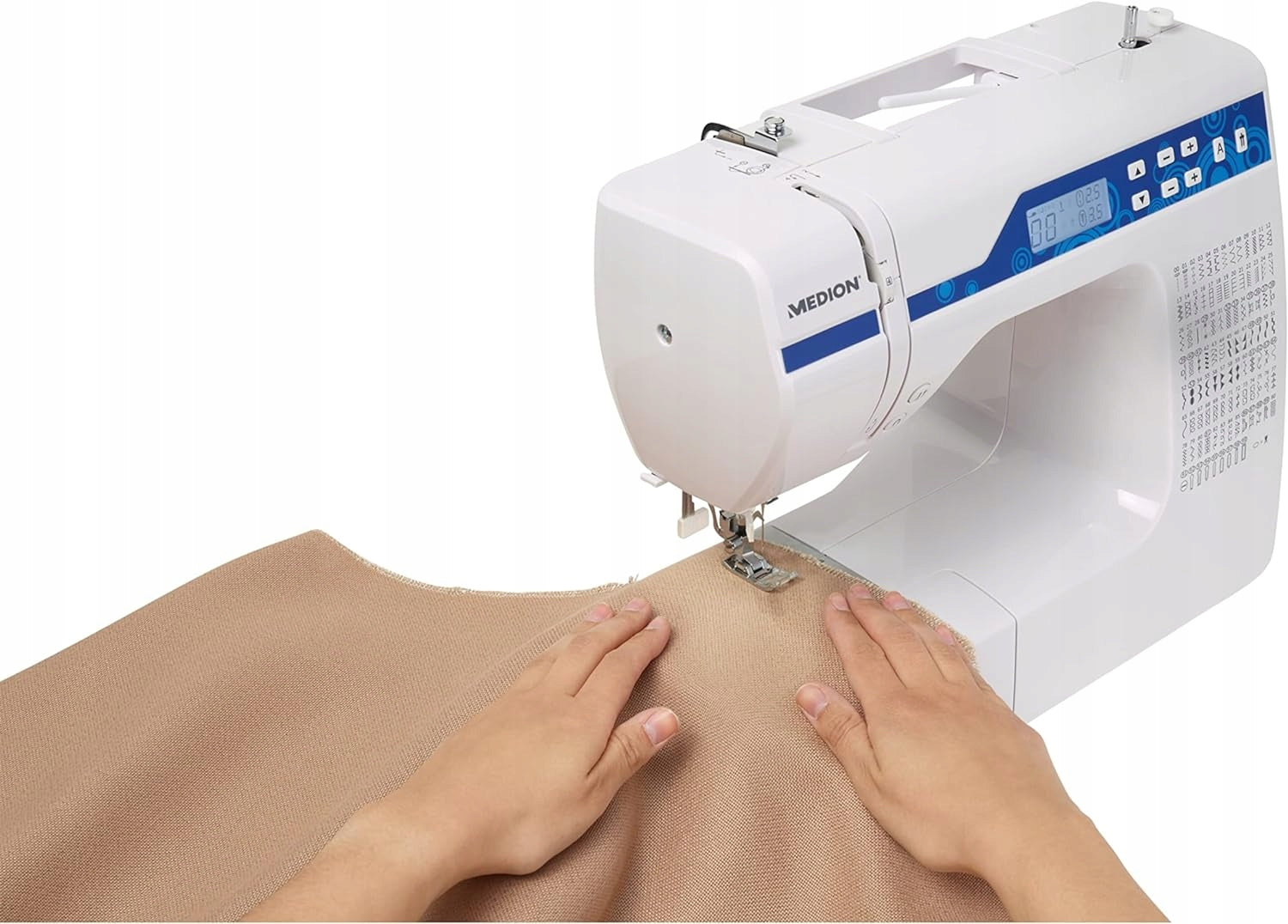 Digital Sewing Machine Medion Embroidery 100 Stitches LED Light Material synthetic material