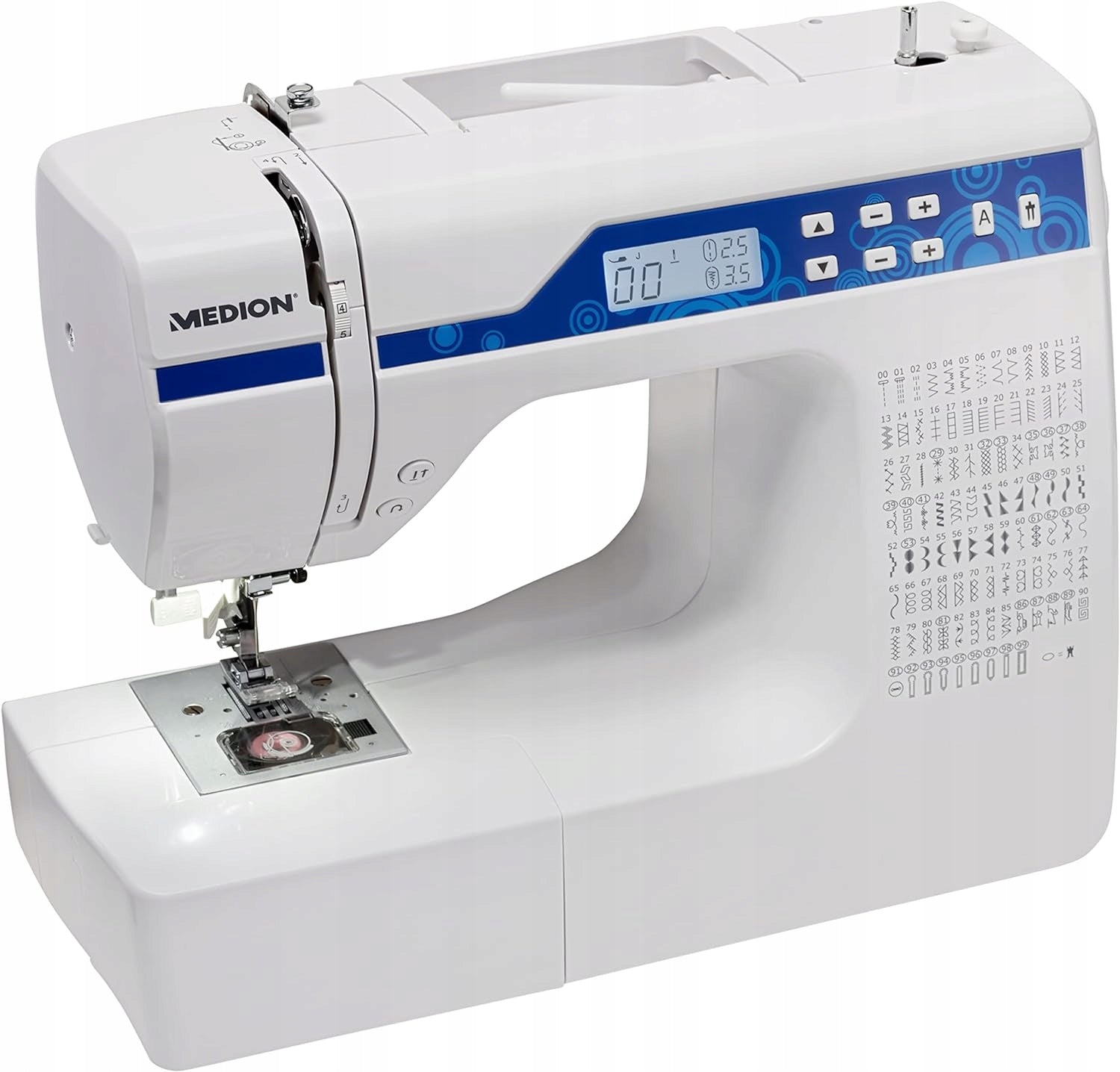 Digital Sewing Machine Medion Embroidery 100 Stitches LED Light