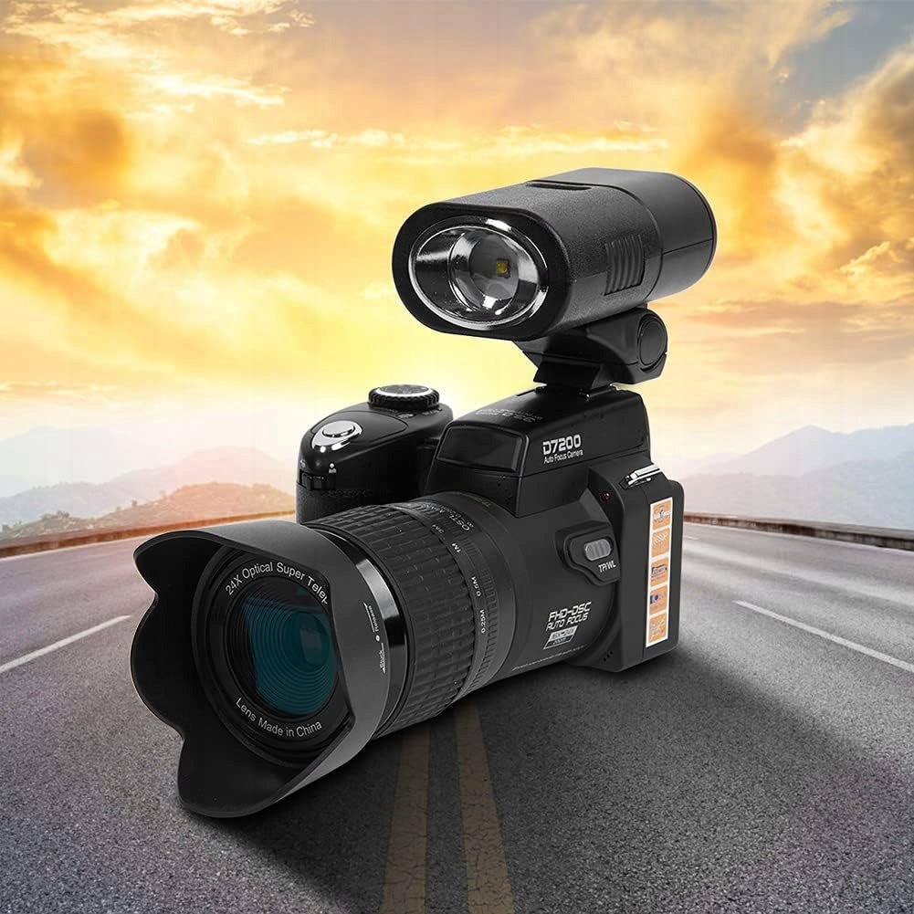 Digital camera Polo D7200 black SLR camera with recording function Manufacturer code 3249652