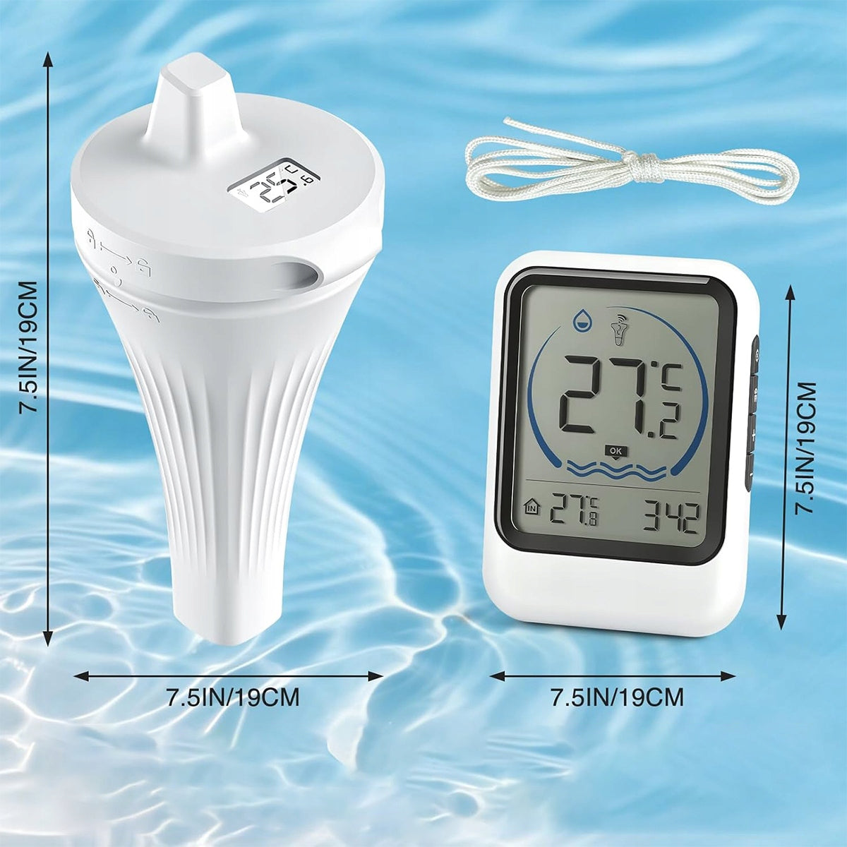 Digital pool thermometer, SET Manufacturer no brand