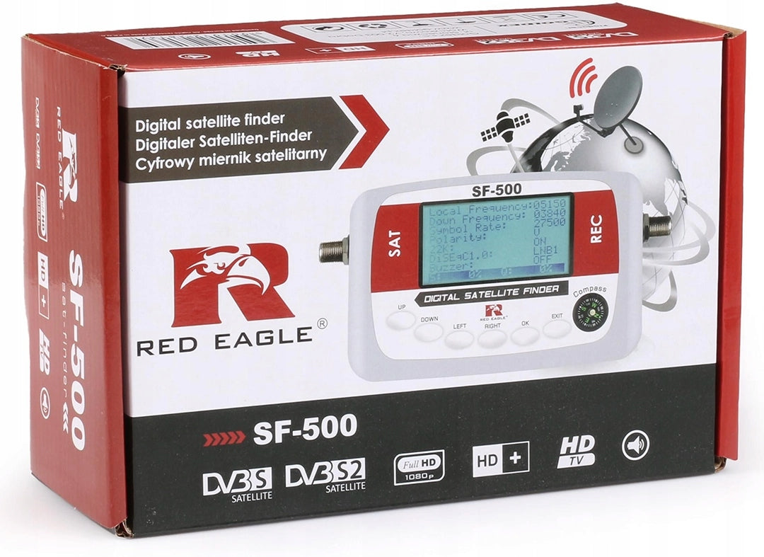 Digital satellite signal meter Red Eagle SF-500 DVB-S2 Manufacturer code x