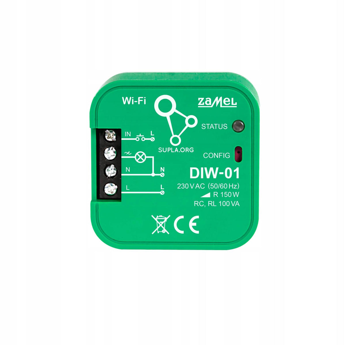 Dimmer WiFi 230V 150W DIW-01 Supla Zamel