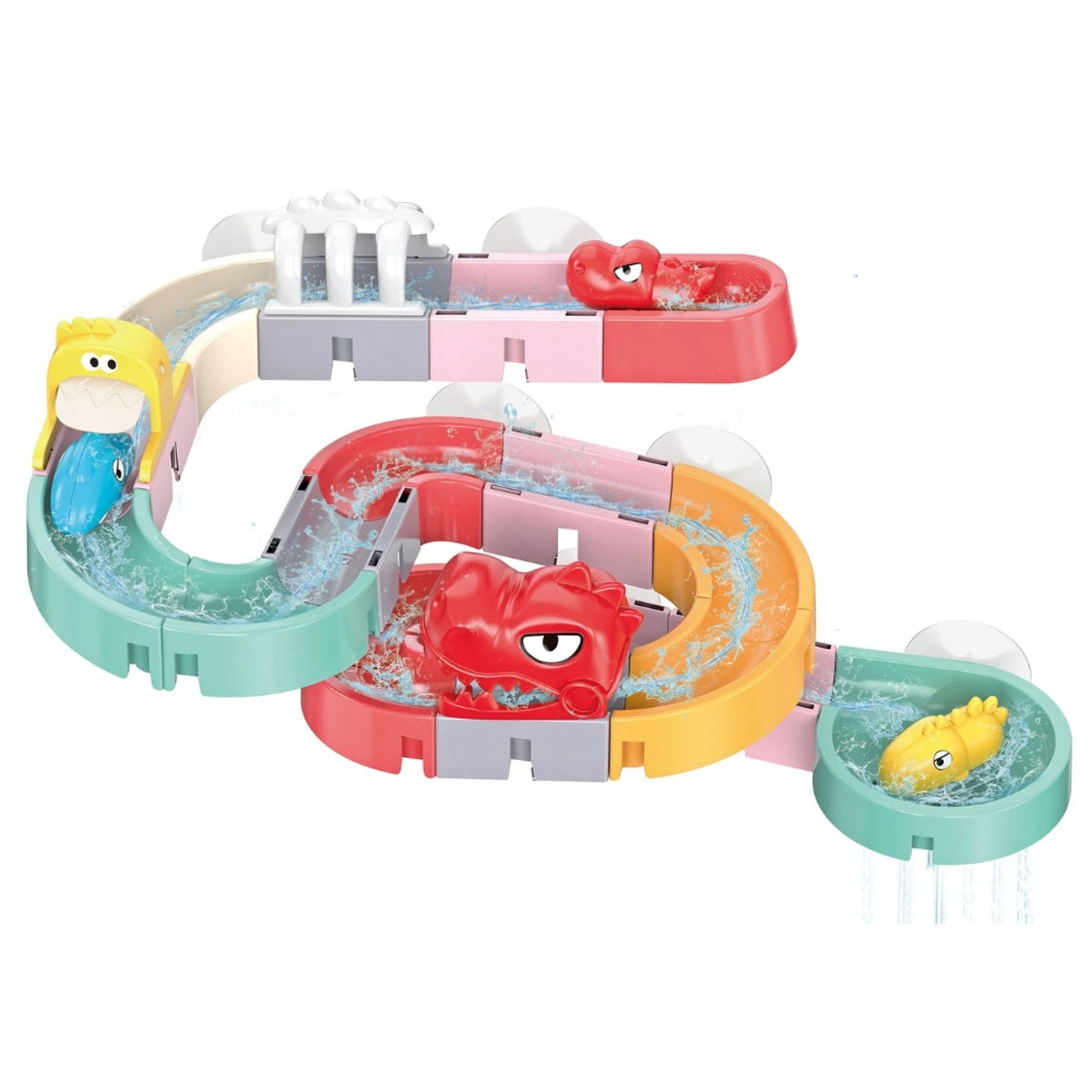 Dino Water Track for Bath Ball DIY 30 el. Sensory Toy Brand Luxma