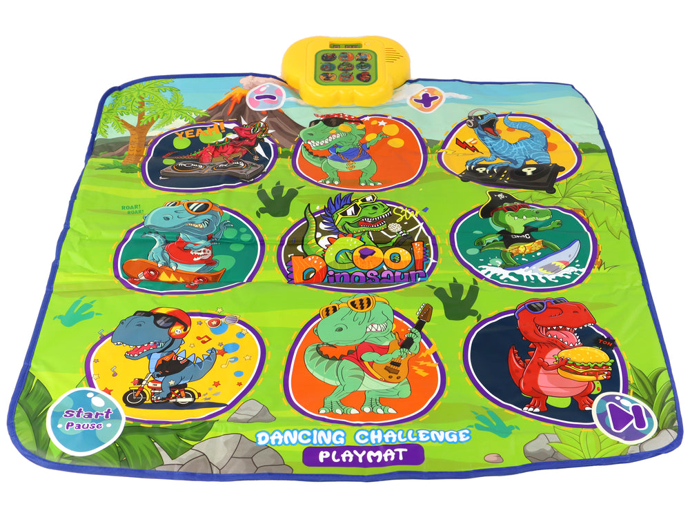 Dinosaur-Themed Dancing Mat 90cm x 86cm Brand LEAN Toys