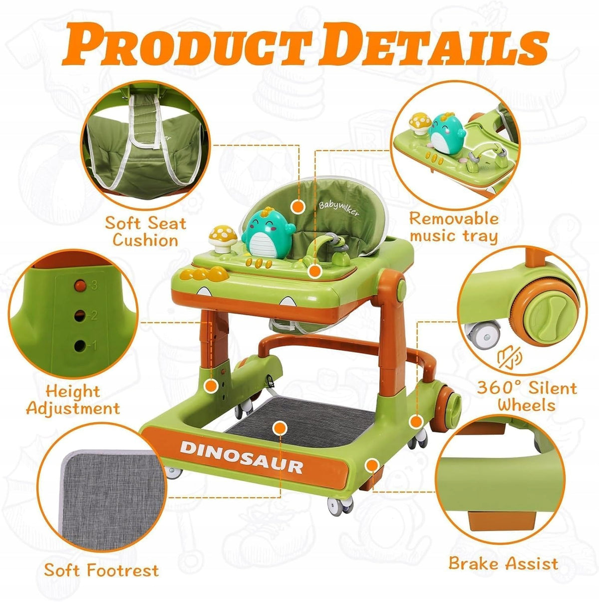 Dinosaur Walker with Musical Playset Manufacturer code Maycoly