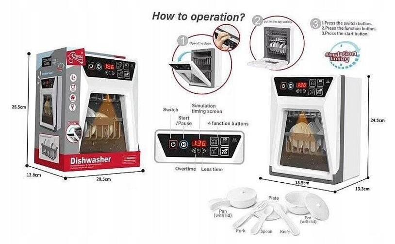 Dishwasher for batteries with dishes