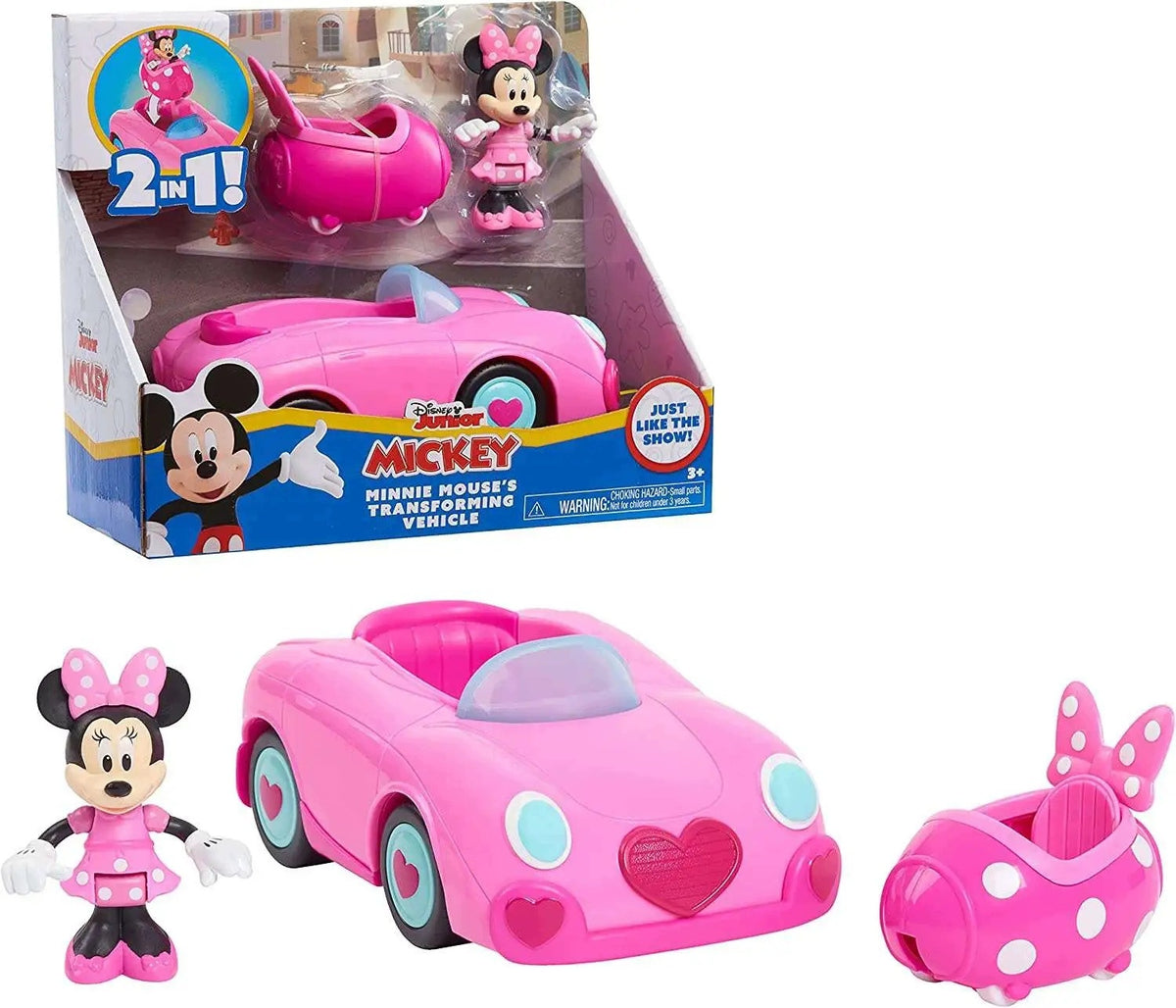 Disney Junior Minnie Mouse – Transforming 2in1 Car with Minnie Figurine