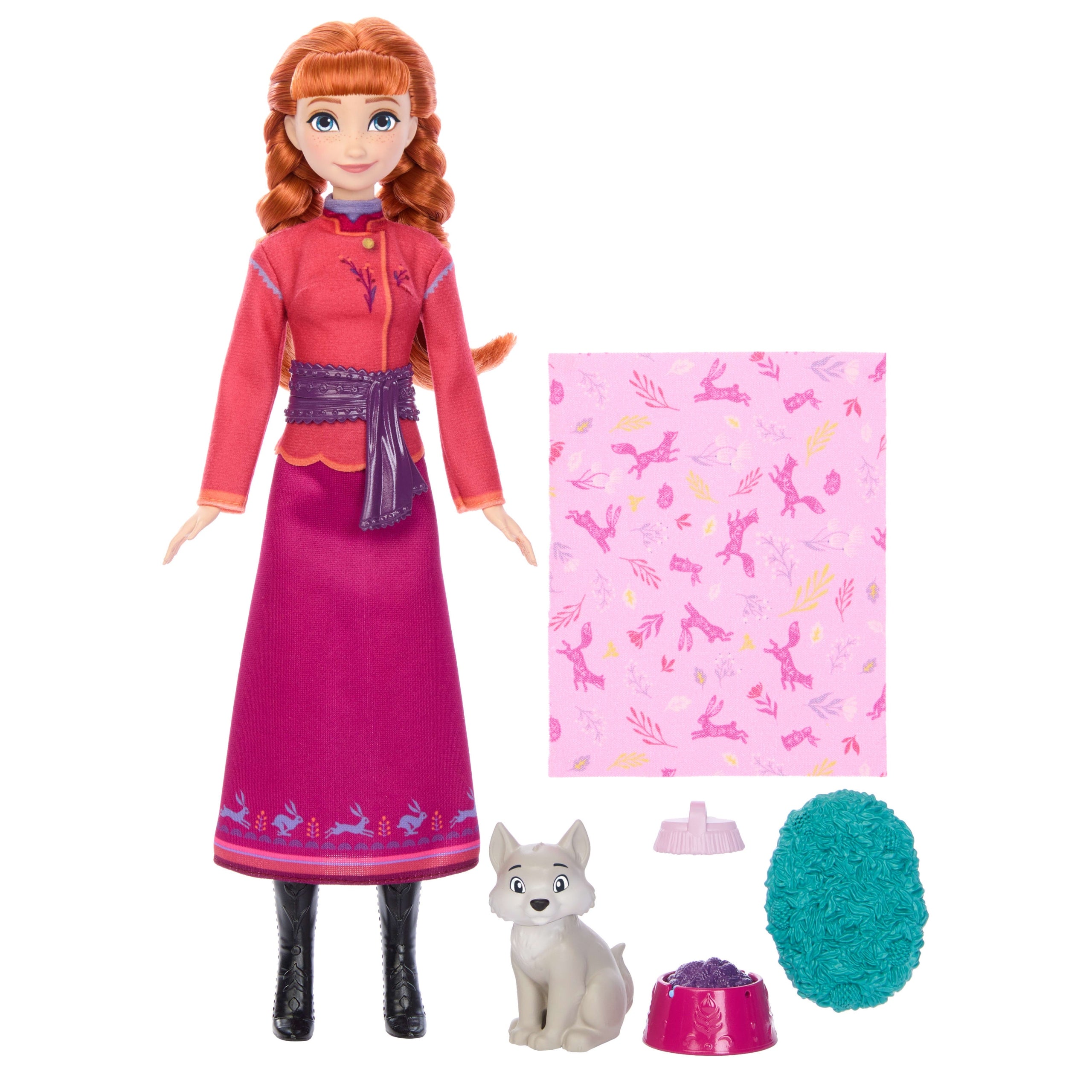 Disney Princess Anna 29 cm Doll with Wolf Frozen Accessories JFG17 Manufacturer code JFG17