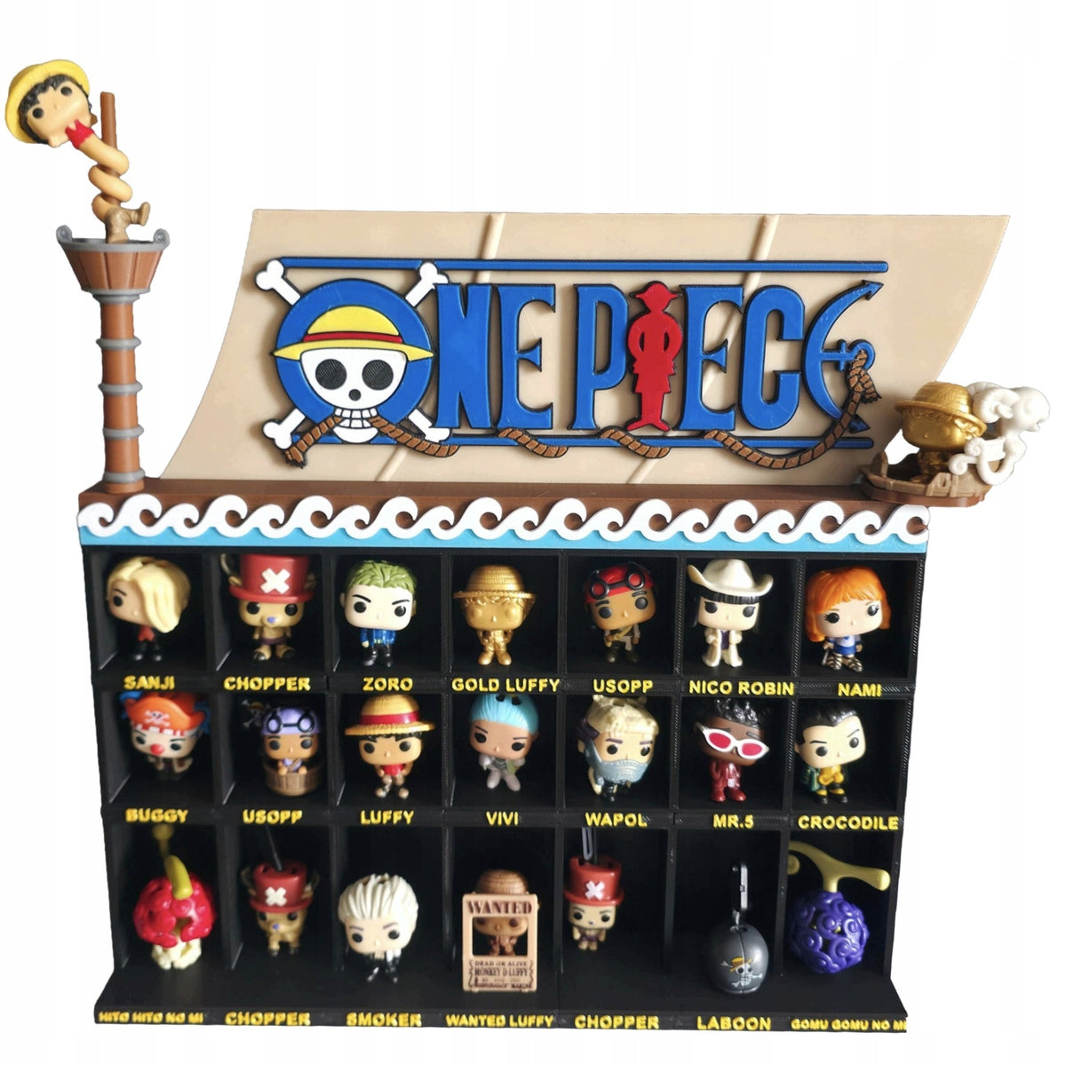 Display Shelf for All 24 Figurines for Kinder Joy One Piece