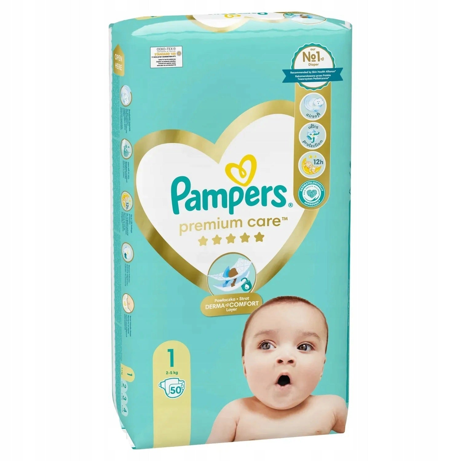 Disposable Diapers Pampers Premium Care S1 50pcs Diapers Pampersy