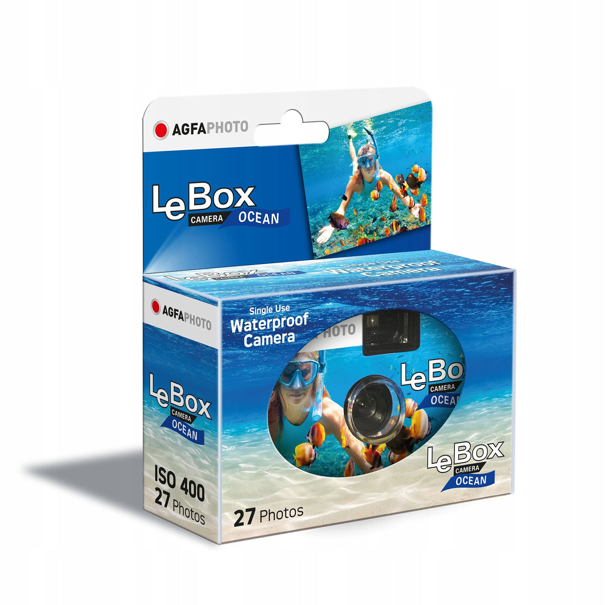 Disposable camera AgfaPhoto LeBox 400 27 Ocean 27 photos Packaging status original