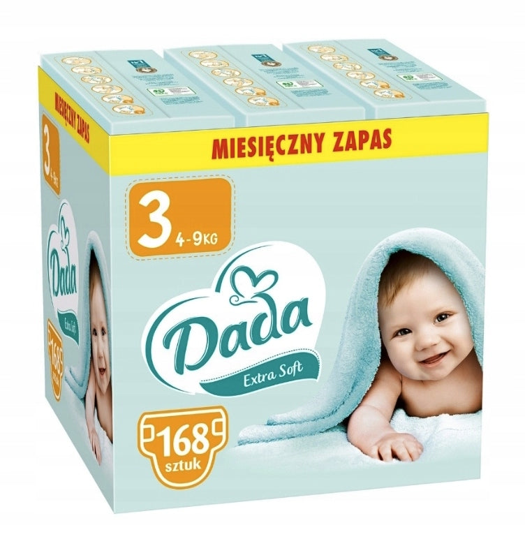 Disposable diapers Dada Extra Soft 3 4-9 kg 162 pcs