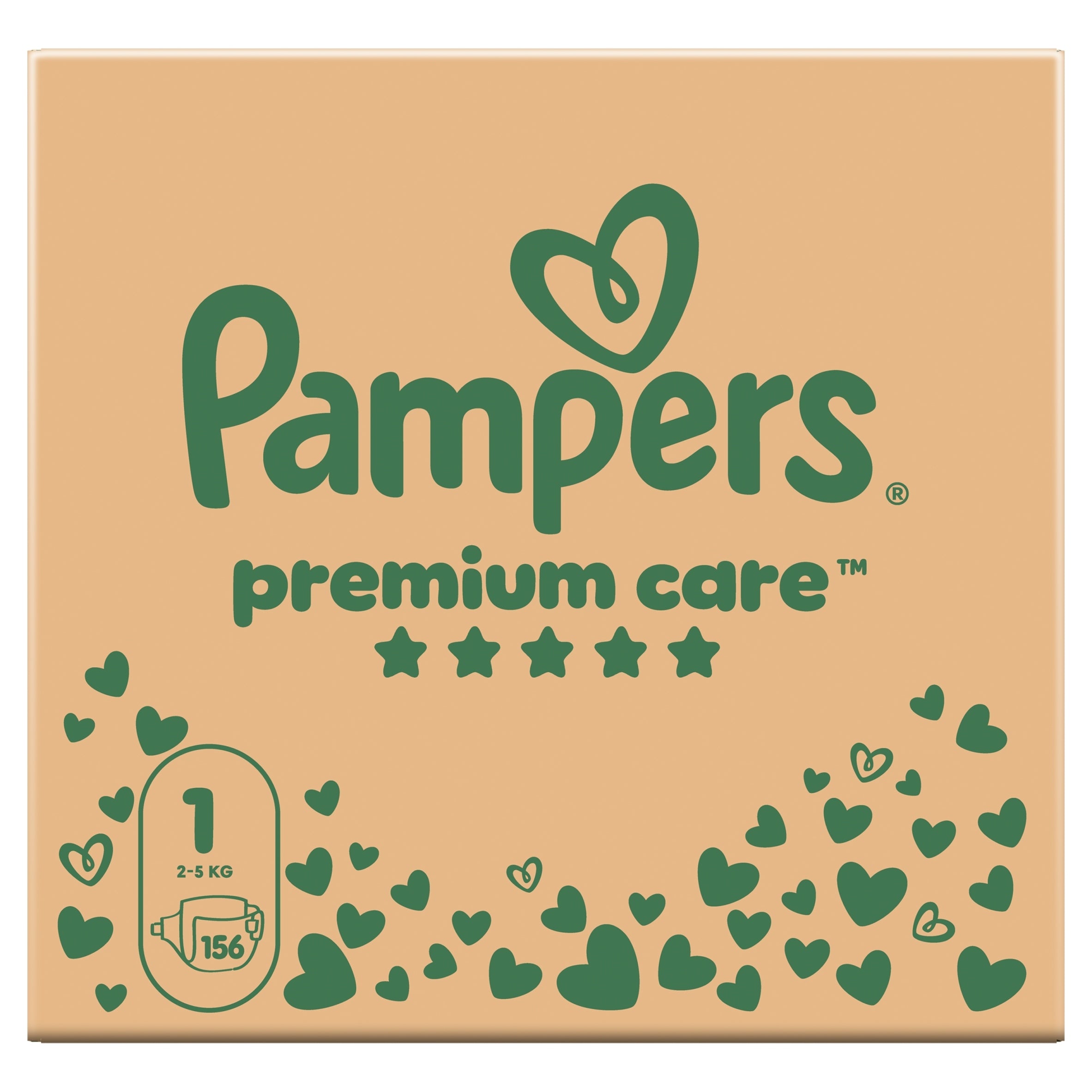 Disposable diapers Pampers Premium Care size 1 2-5 kg 156 pcs.