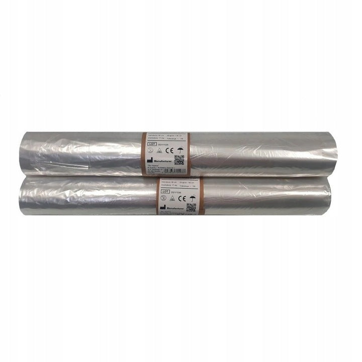 Disposable foil cape in roll 90 x 130 cm