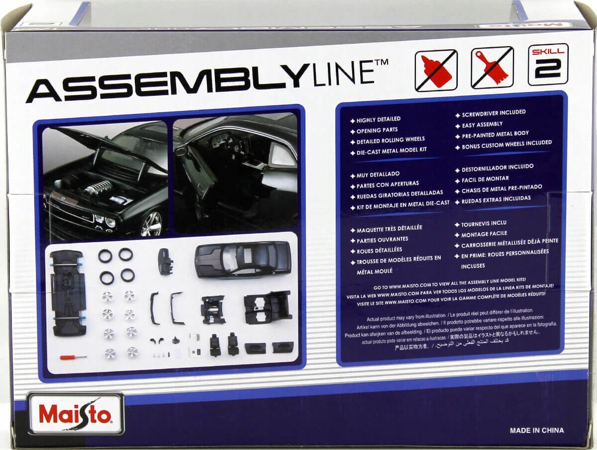 Dodge Challenger SRT8 2008 Assembly Model Maisto KIT 1:24 DIY Packaging status original