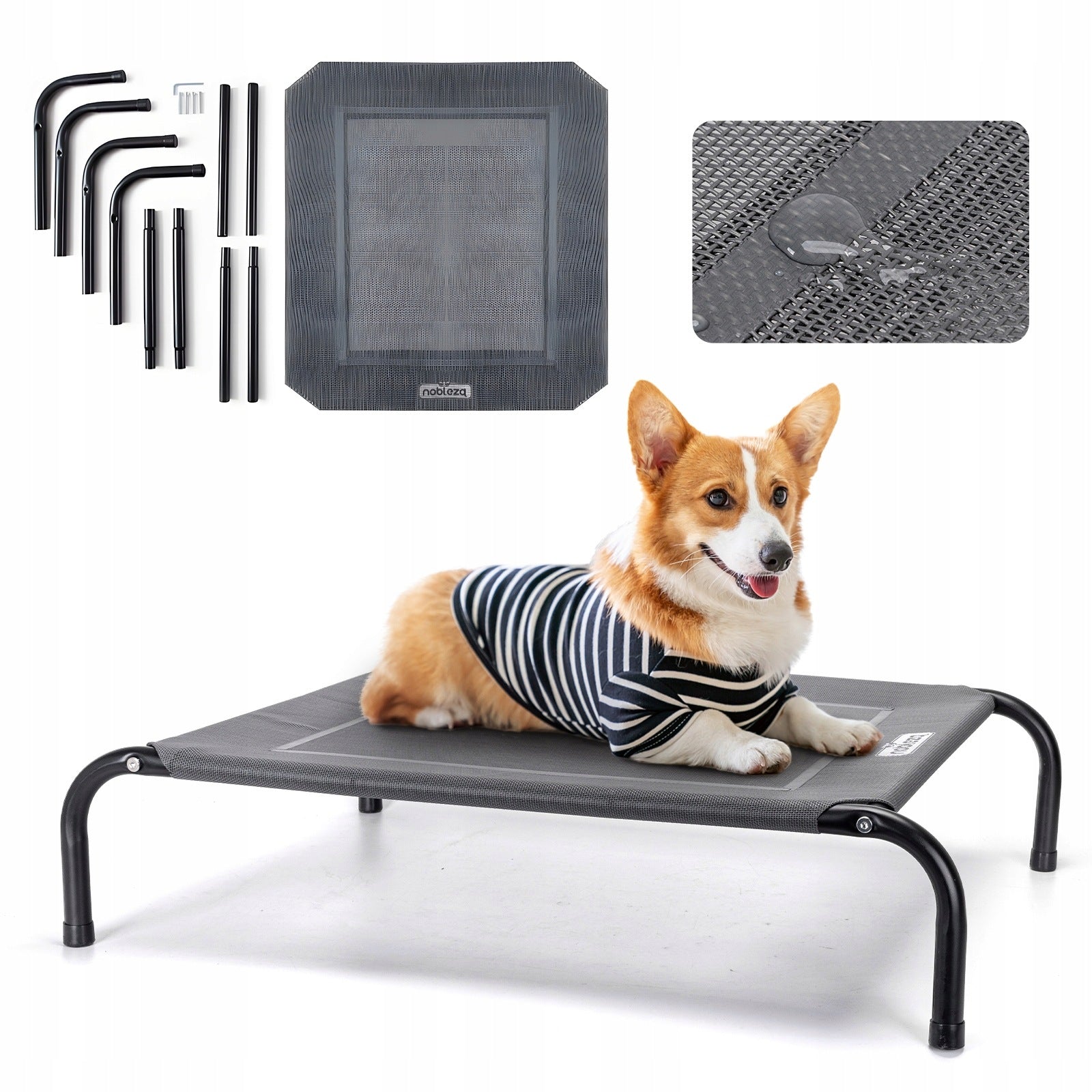 Dog Bed Breathable Bed 87x65cm for Small Dogs