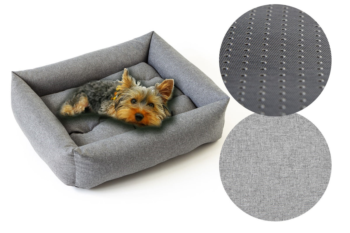 Dog Bed Couch 65x55 WATERPROOF Grey