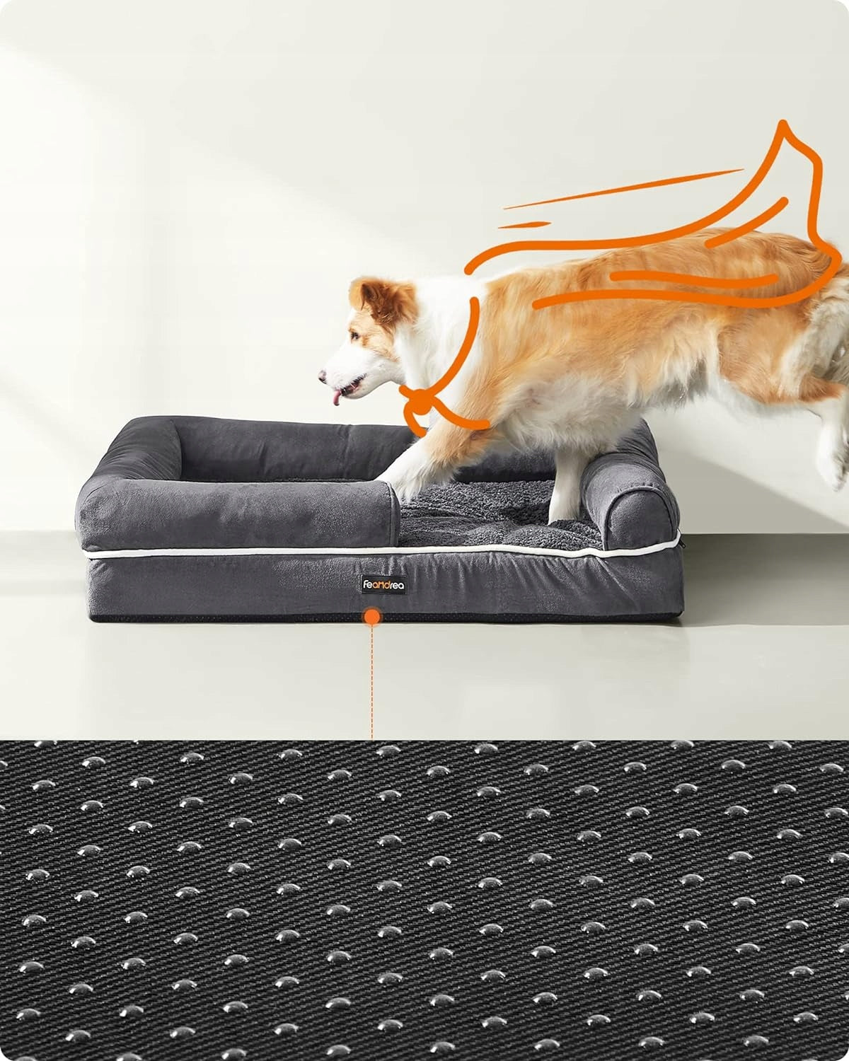 Dog Bed Large Orthopedic Bedding Dog Pillow 71 cm x 91 cm Brand Feandrea