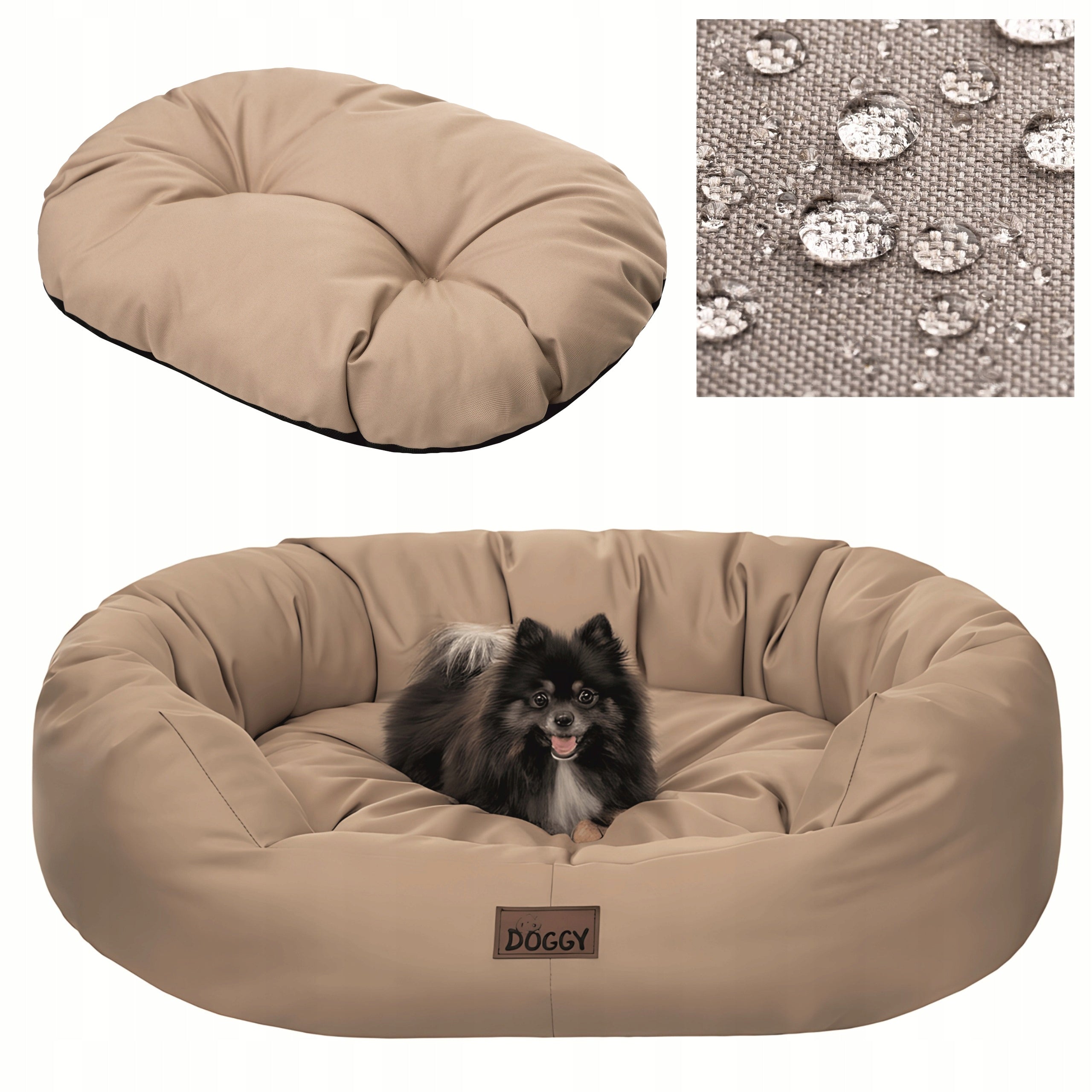 Dog Bed - Small Dog Bed L 75x60 cm - Removable Mattress