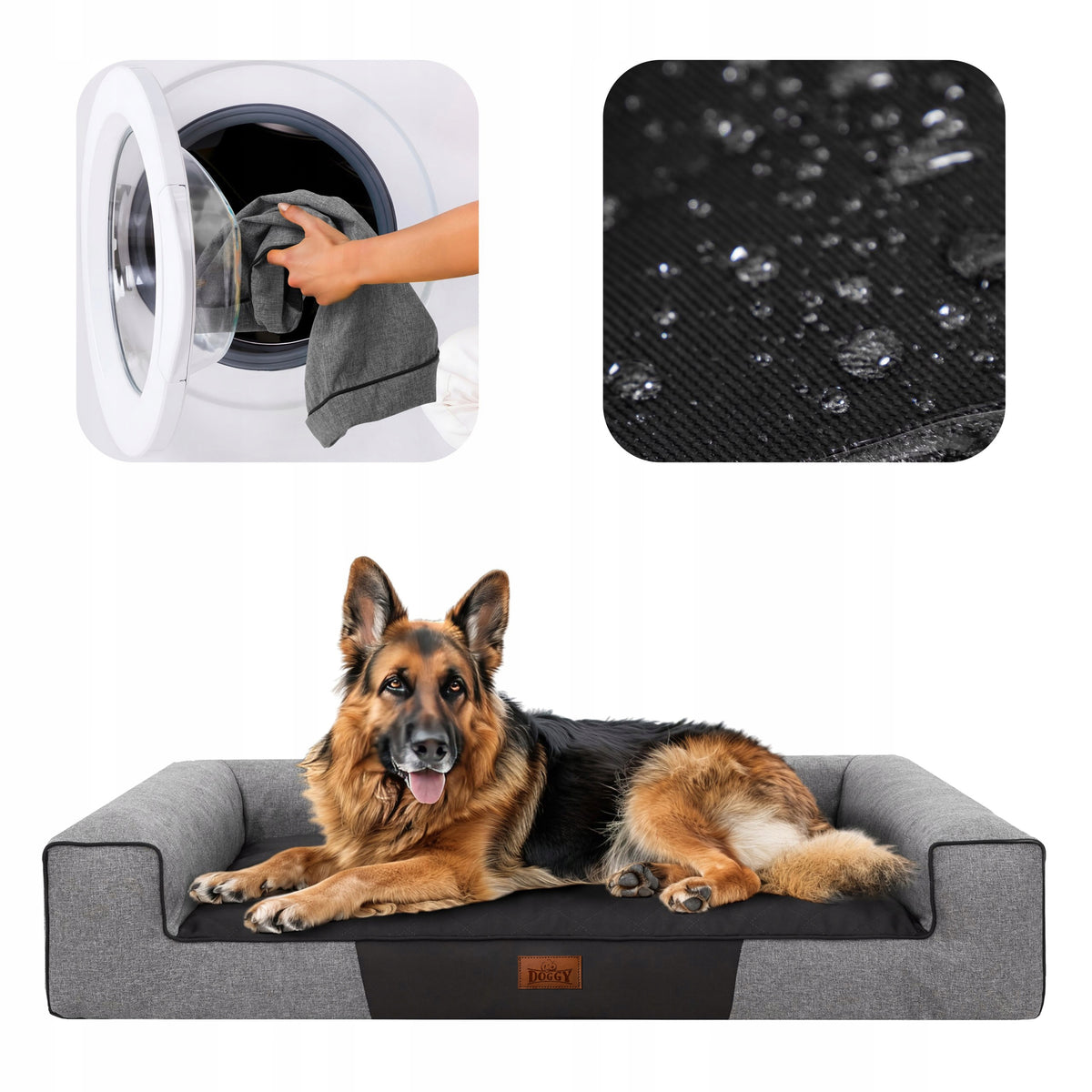 Dog Bed, Sofa WATERPROOF REMOVABLE COVER XXL 118x78 cm