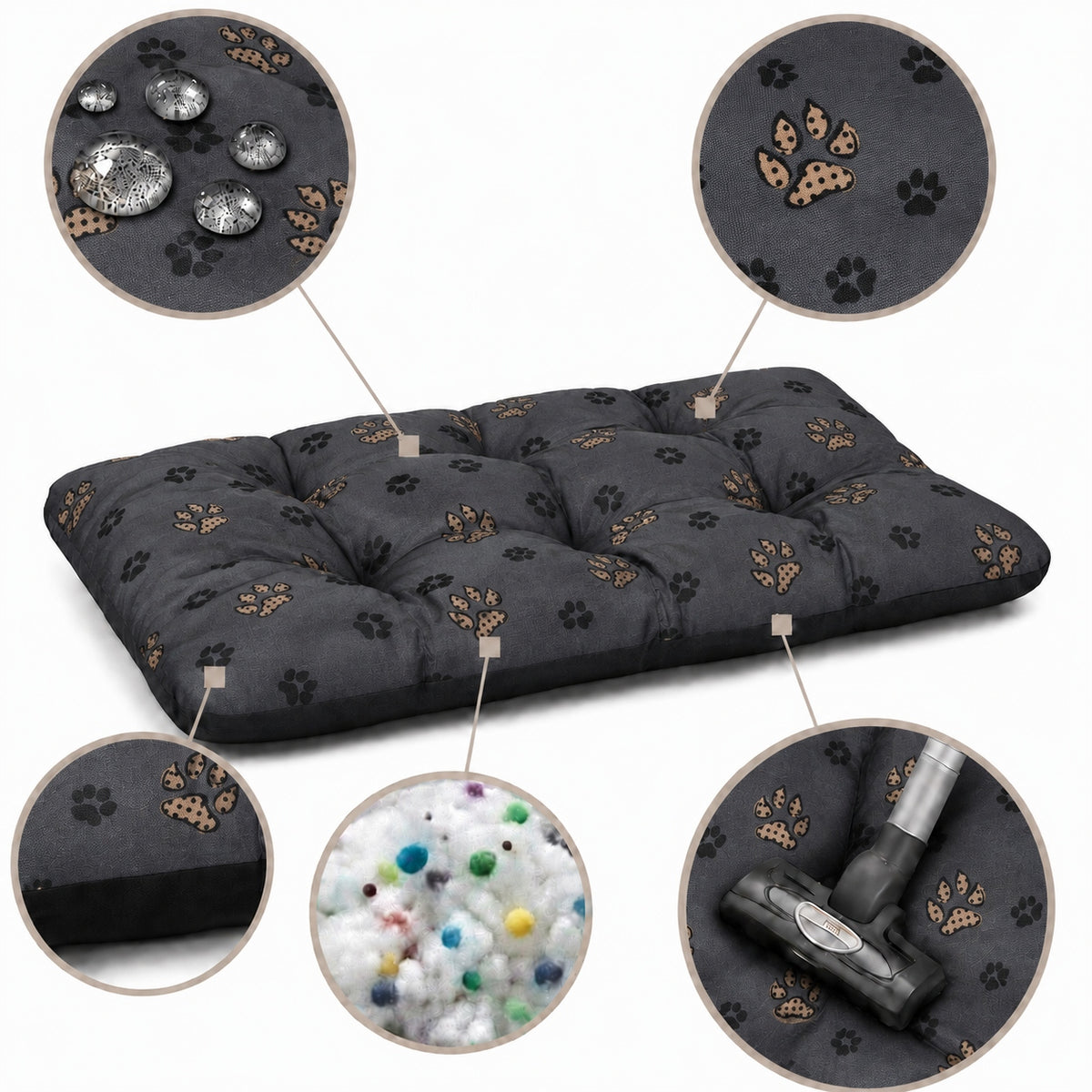 Dog Bed WATERPROOF Comfortable Bedding Soft Pillow 100x70 PAWS Manufacturer code Legowisko dla psa kota posłanie kanapa mata