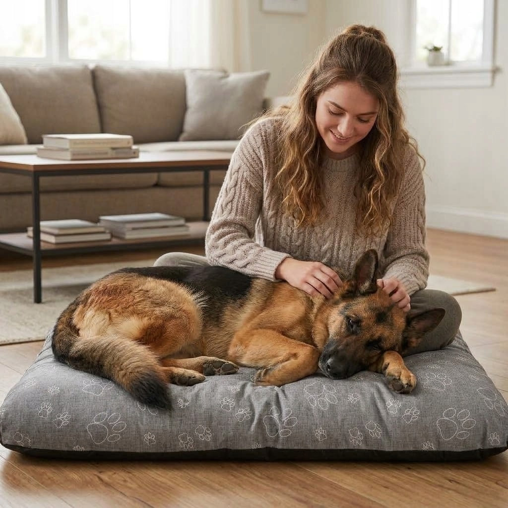Dog Bed WATERPROOF Comfortable Cushion Mat 100x70 Imitation Linen CLAW Manufacturer code Legowisko dla psa kota posłanie kanapa mata