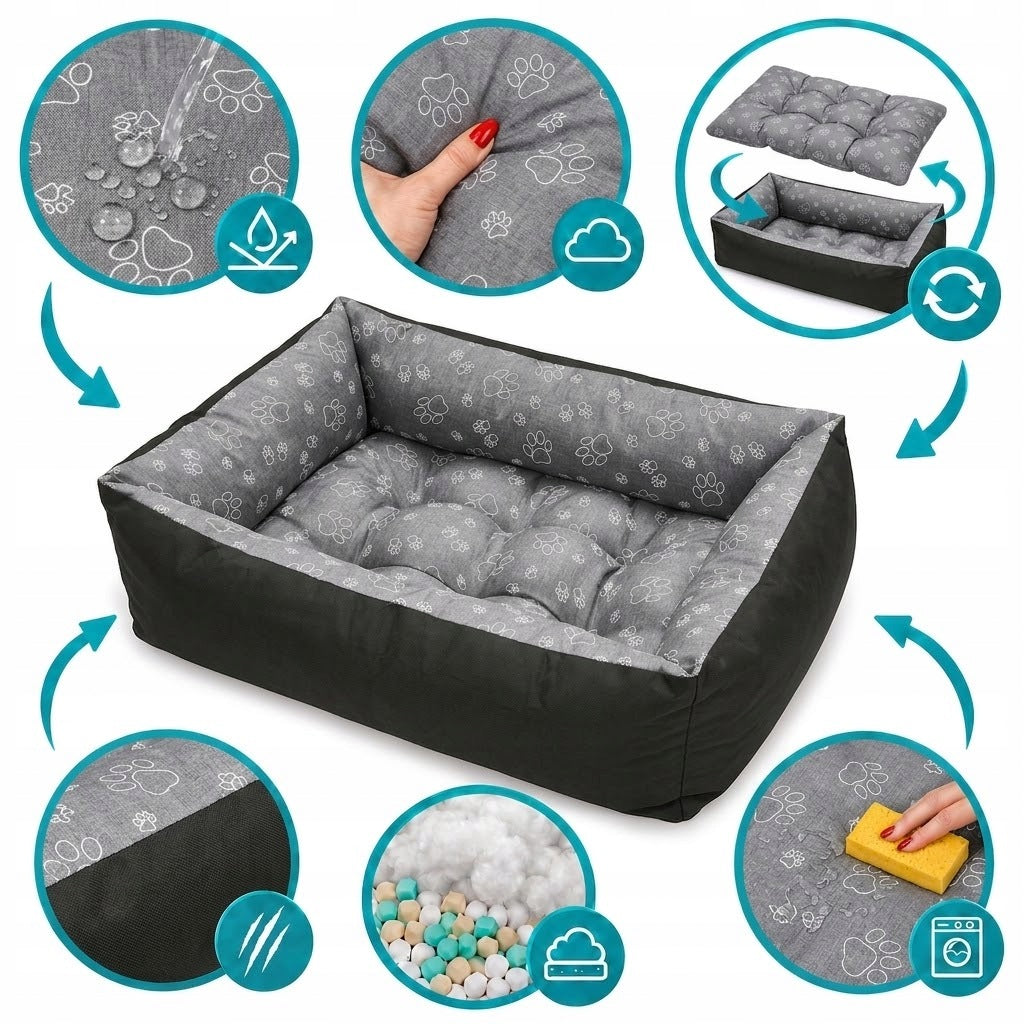 Dog Bed WATERPROOF Couch Playpen 70x55 Soft Bed CLAW Manufacturer code POSŁANIE PODUSZKA KOJEC DLA PSA