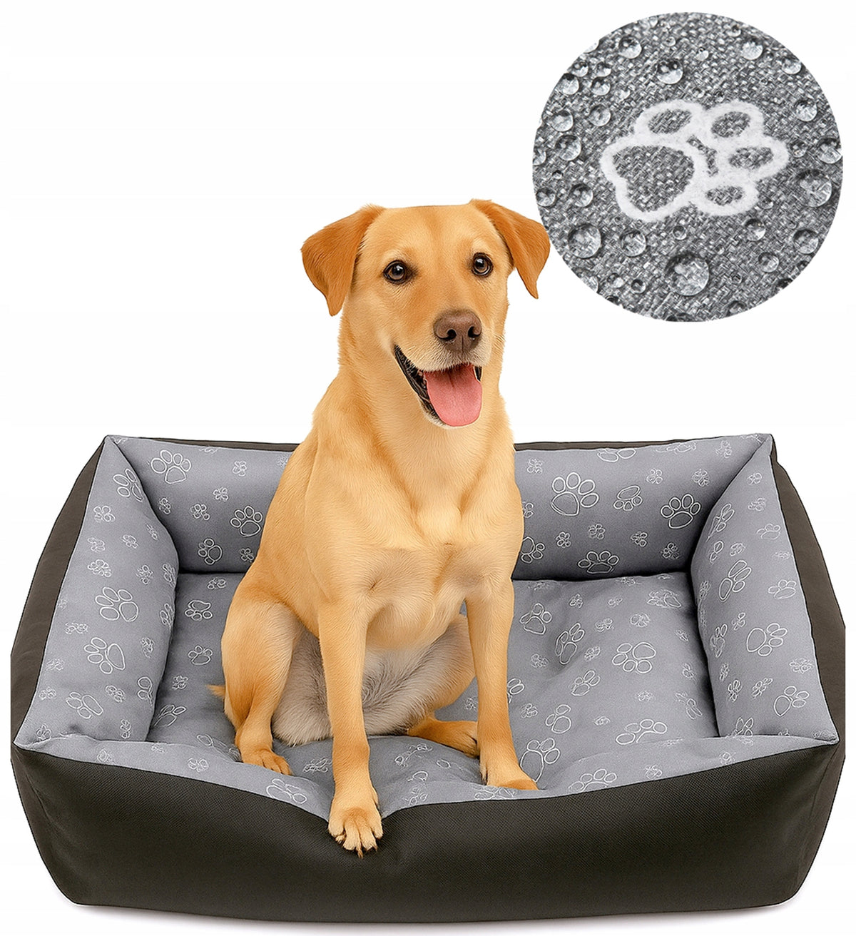 Dog Bed WATERPROOF Couch Playpen Comfortable Bedding 85x65 Paws CLAW