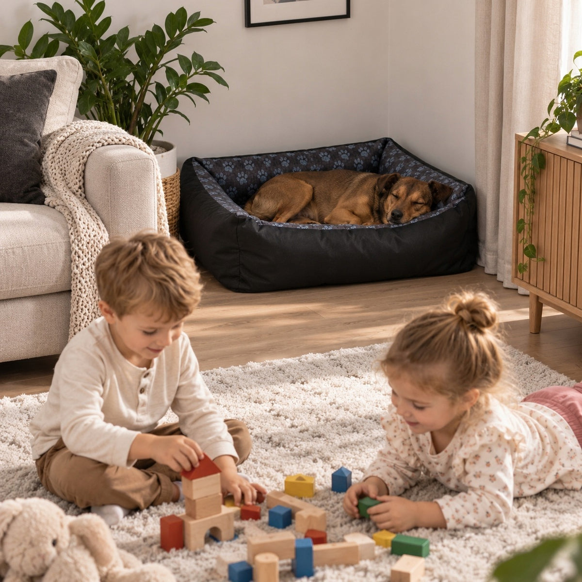 Dog Bed WATERPROOF Couch Playpen Cushion 85x65 PAWS LEN Manufacturer code Legowisko dla psa wodoodporne posłanie kanapa