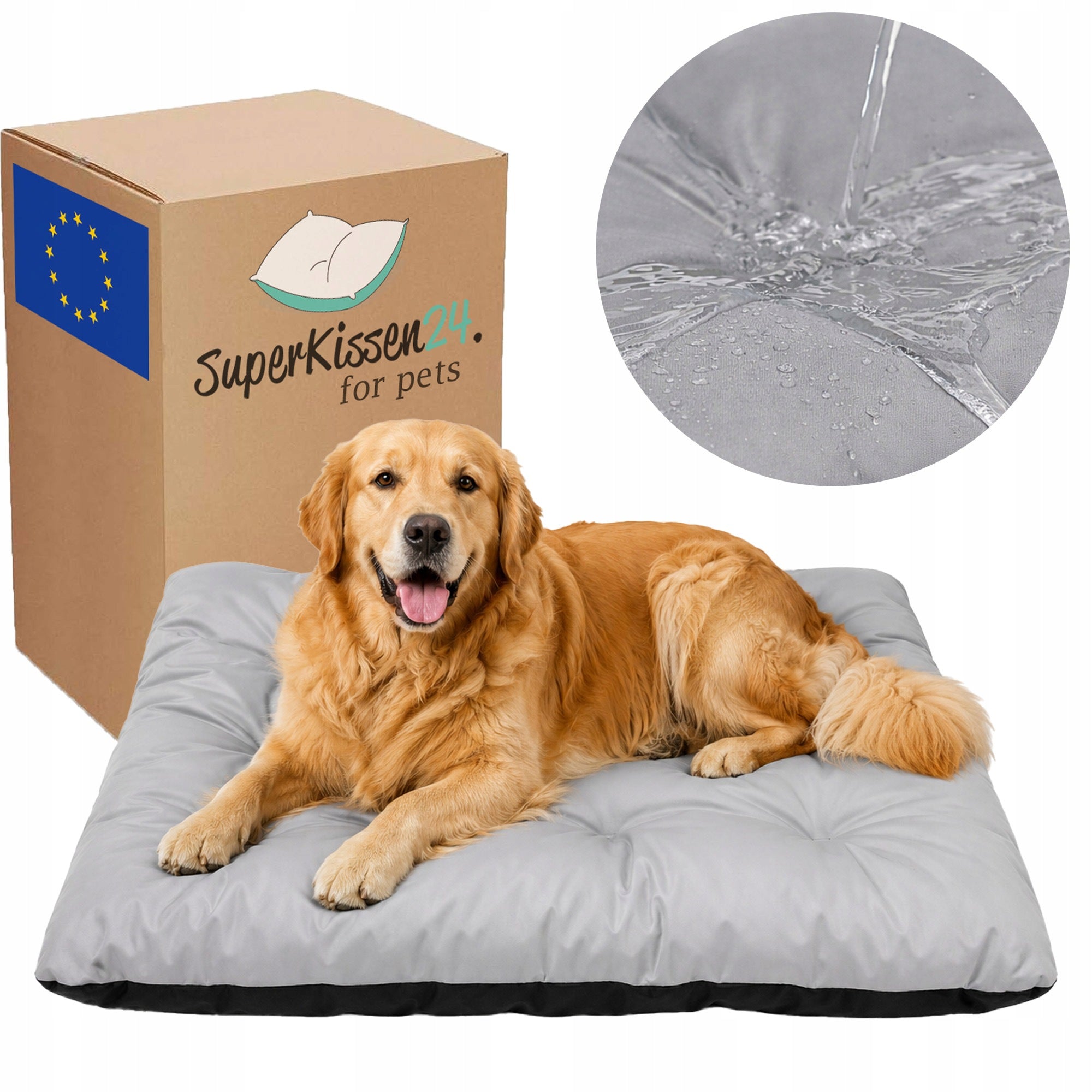 Dog Bed WATERPROOF Cushion Mat Bed Playpen Mat 100x70 STEEL