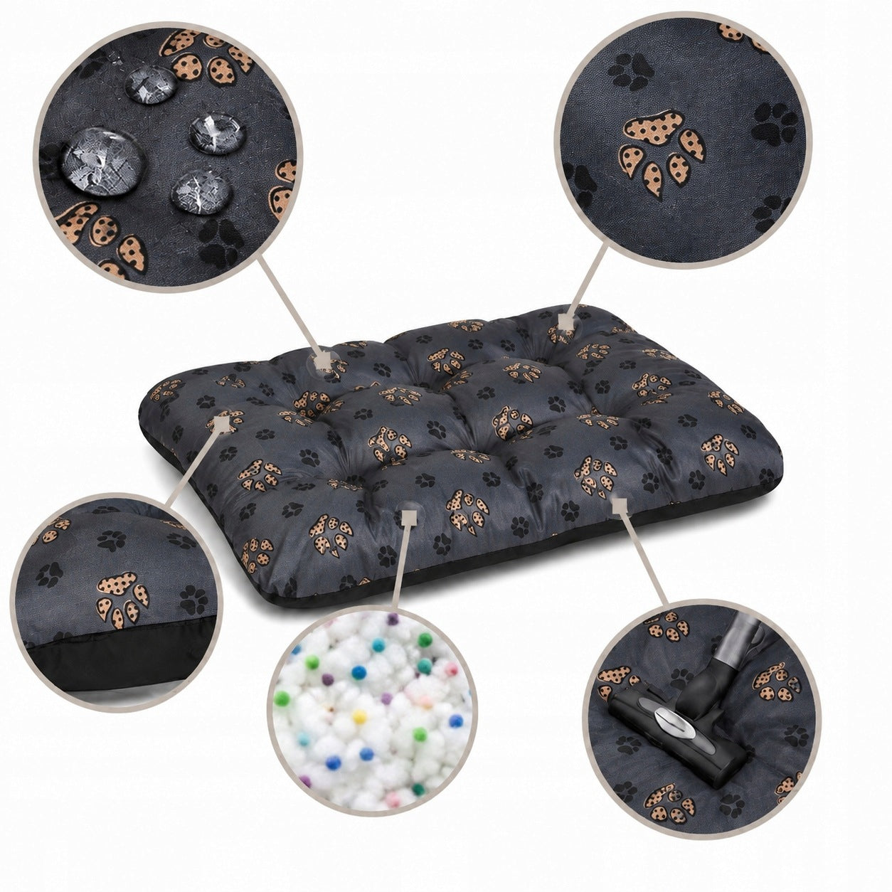 Dog Bed WATERPROOF Pillow Bedding Comfortable Mat 70x50 PAWS Manufacturer code Legowisko dla psa kota posłanie kanapa mata