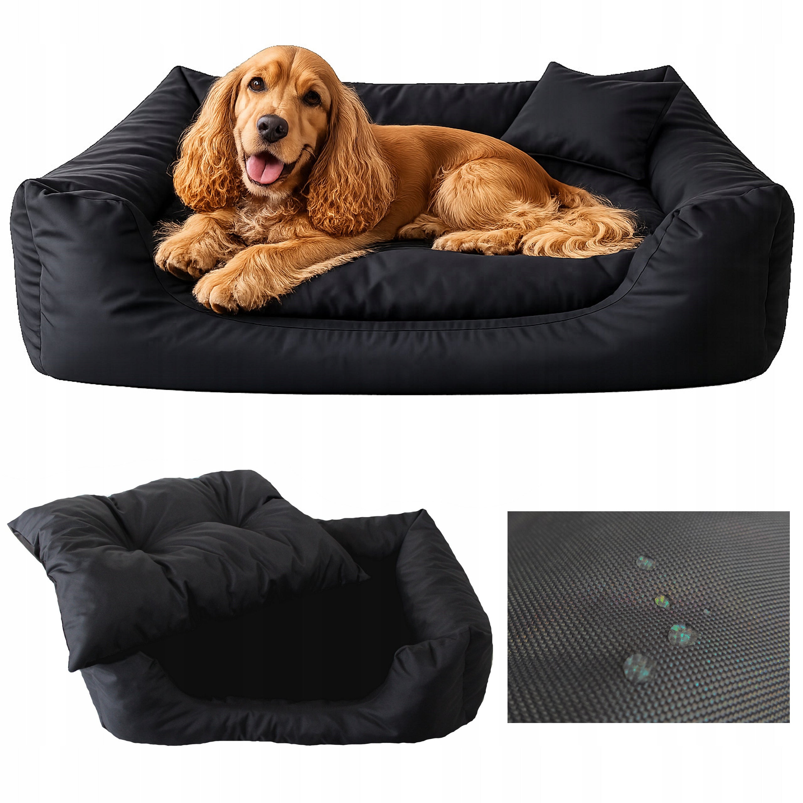 Dog Bed Waterproof XL Strong 80x60 Bedding Playpen For Spaniel