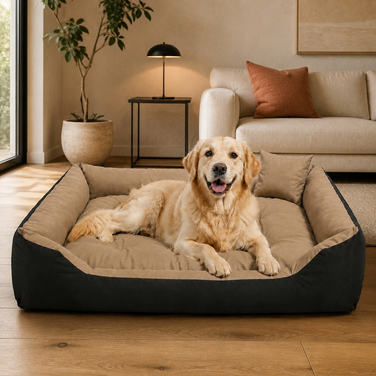 Dog Bed Waterproof XXL 120x90 Removable Mattress Beige Manufacturer code 609261043