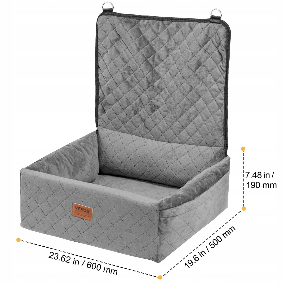 Dog Booster Car Seat Pet Car Seat for Small Medium Dog up to 40 lbs Gray Manufacturer code CWZGQCZYHSSFX5CL