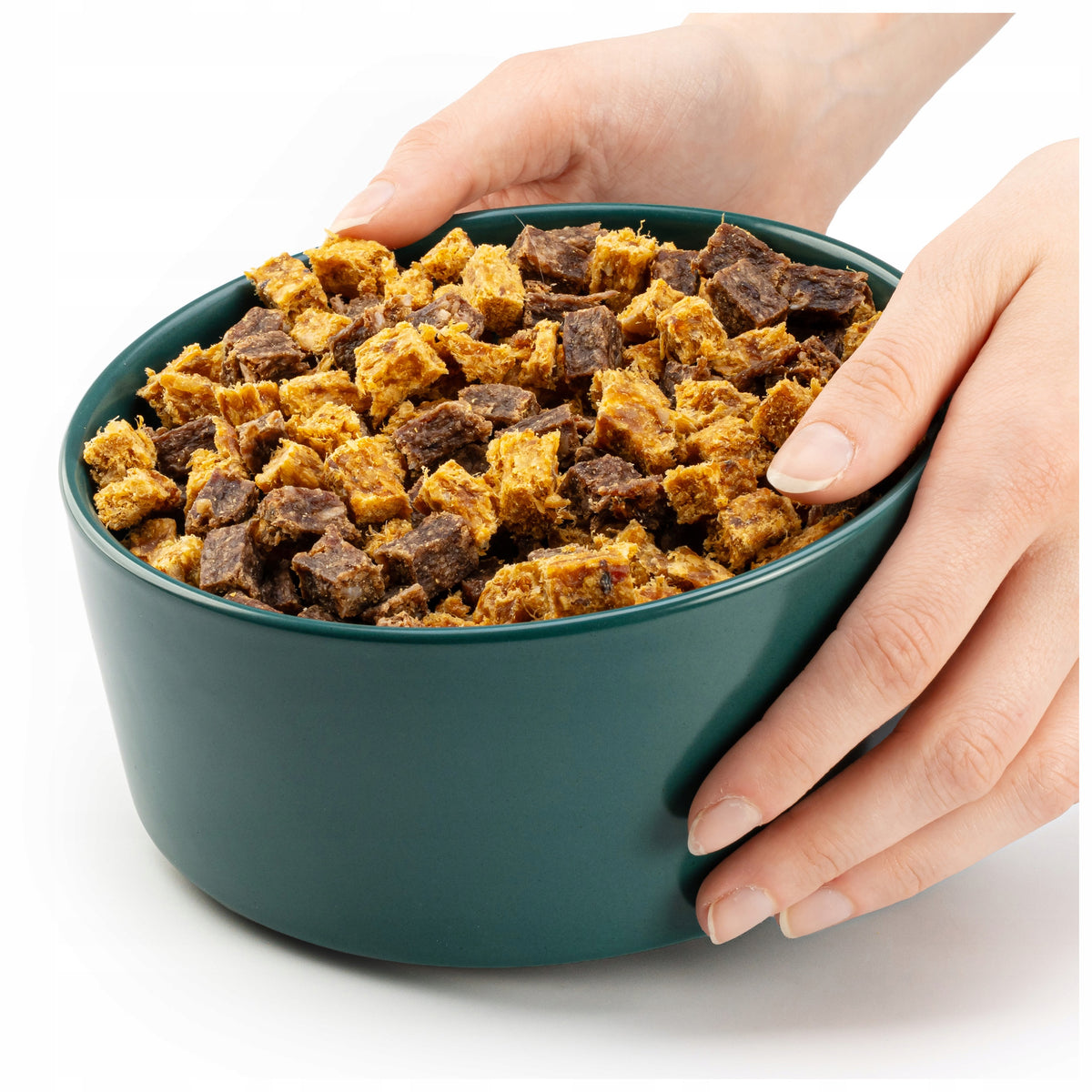 Dog Bowl Large Ceramic 850ml Ø 15,5cm Green For Food Water Stable