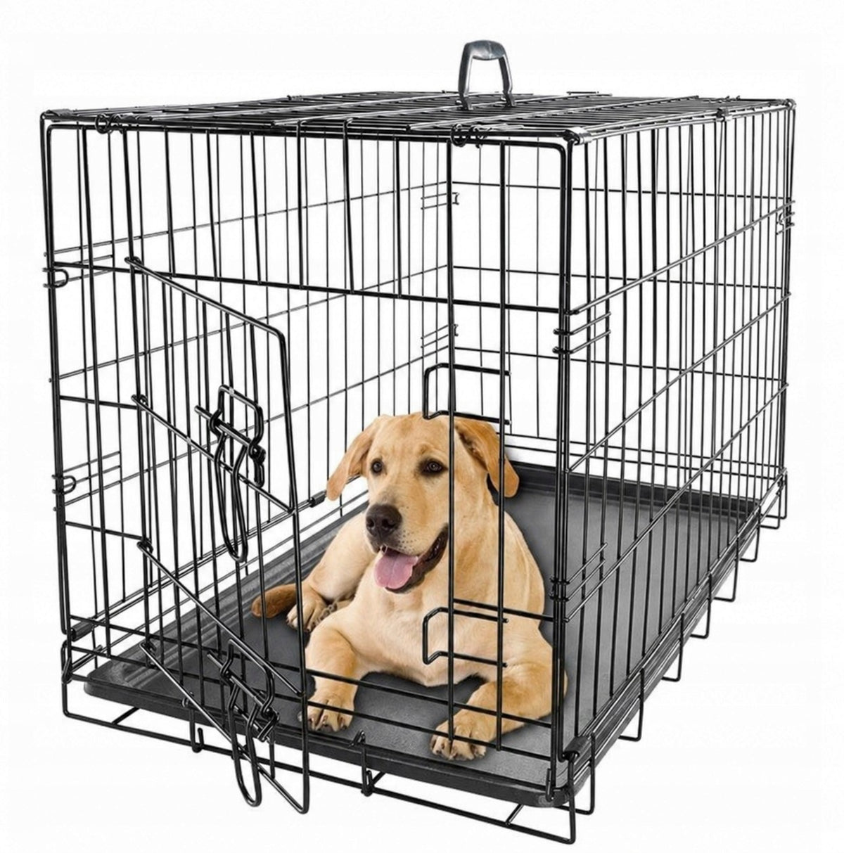 Dog Cage for Car Transport Kennel Metal 50x35x42 S 20" Packaging status original