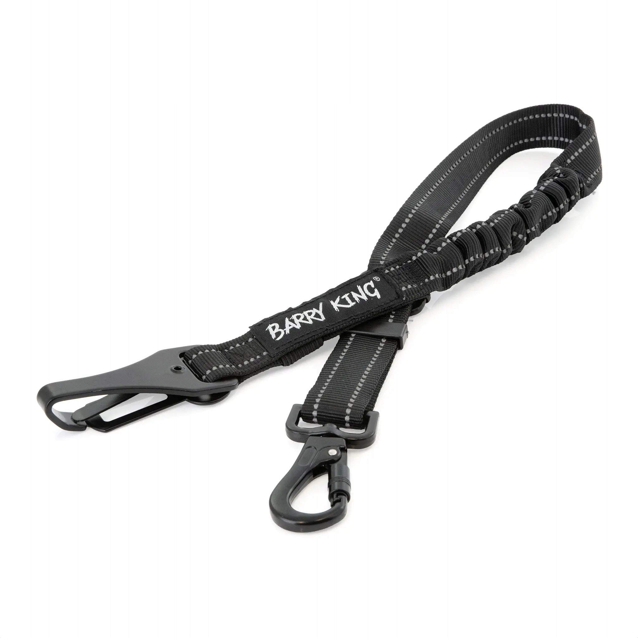 Dog/Cat Car Belt, Black, with Shock Absorber and Isofix Handle Manufacturer code BK-14107