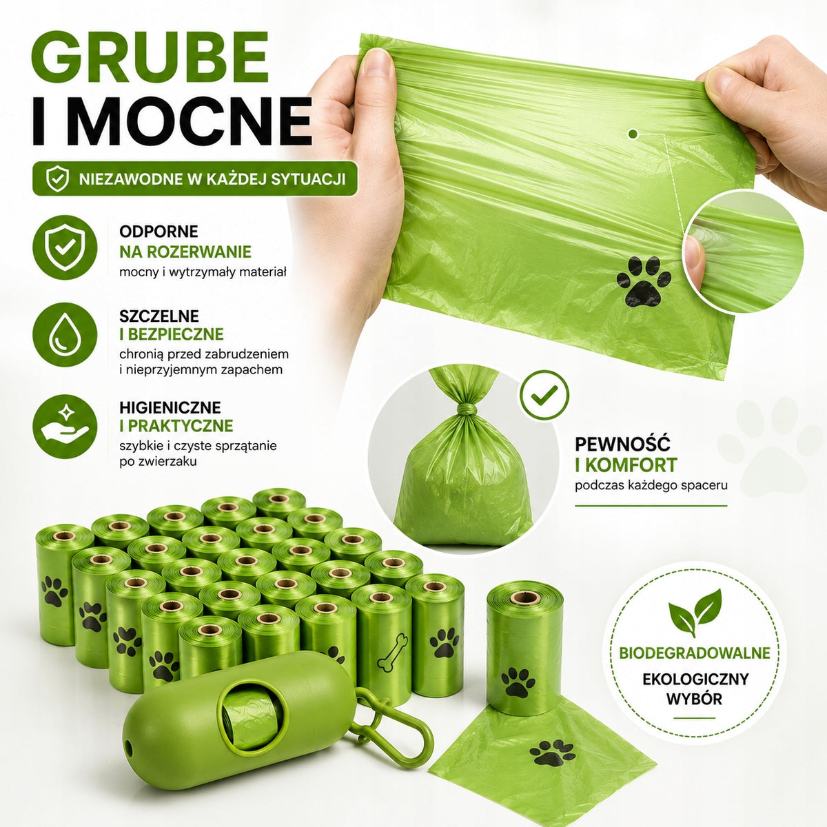 Dog Feces Pouch Bags 360 Pcs Biodegradable Strong Leakproof Pouch Brand no brand