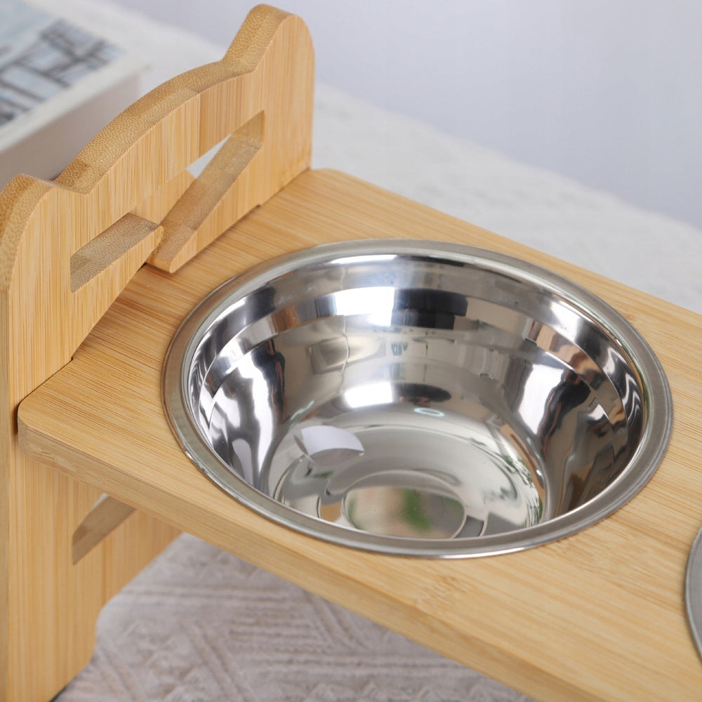 Dog Food Table Bowls Adjustable Pet Water Bowl Stand Manufacturer code BEDEE- Podwójna Miska Na Stojaku