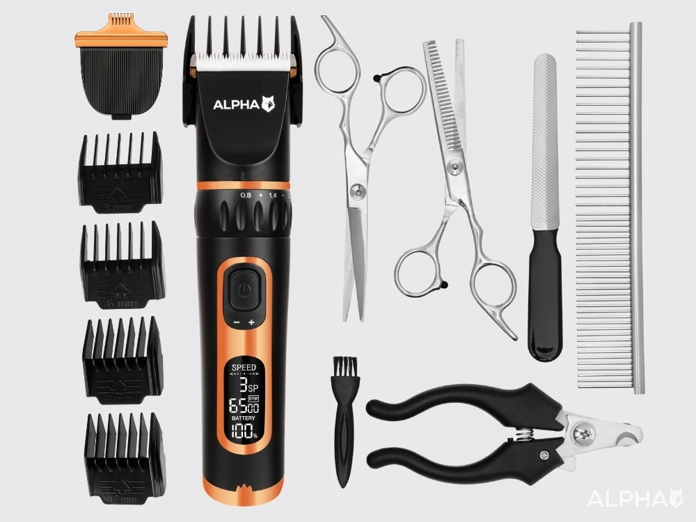 Dog Hair Clipper - Gentle and Safe Trimmer for Dog Alpha Manufacturer code ZESTAW DLA KOTA PSA ZWIERZĄT NA PREZENT SALON