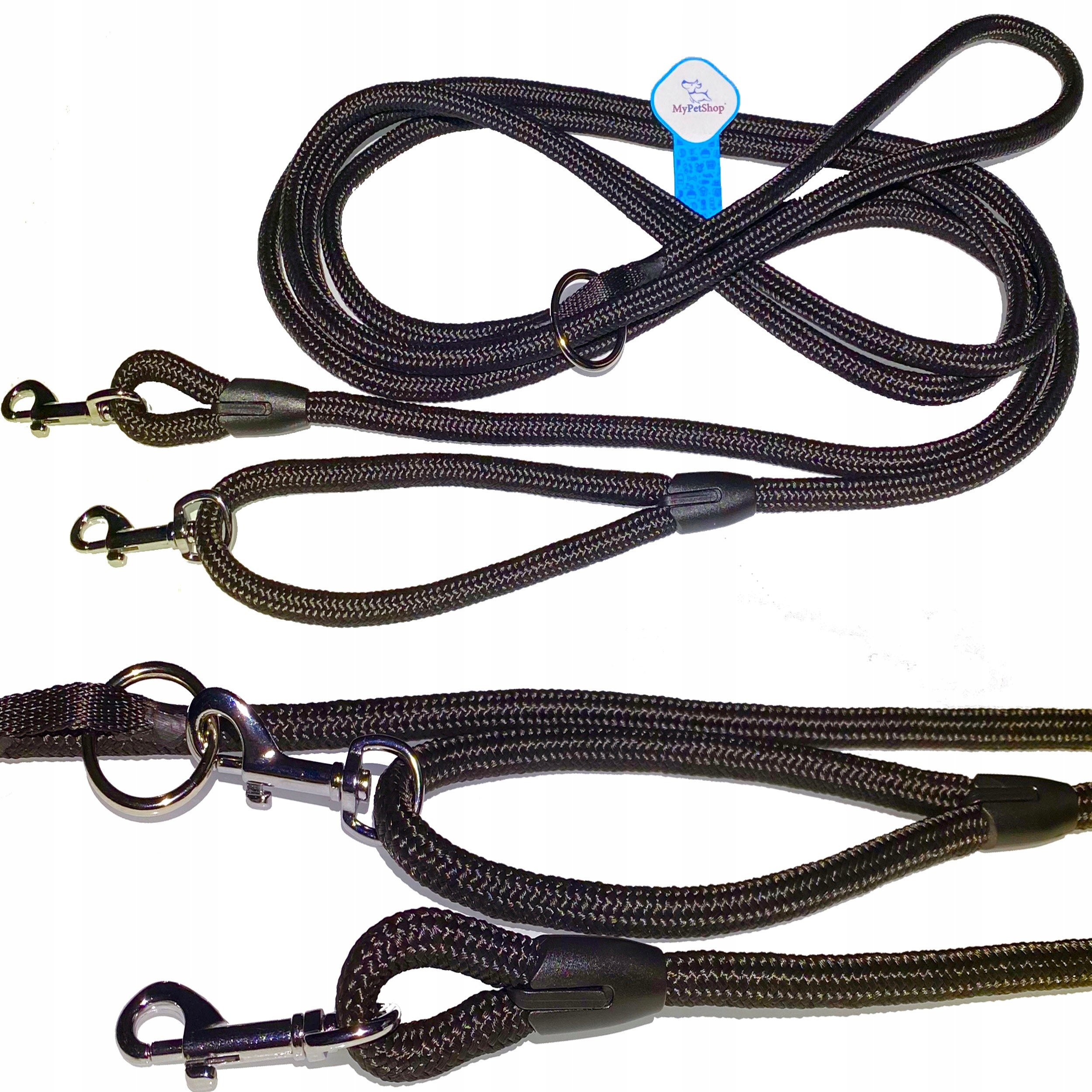 Dog Lanyard Rope Retractable 10 - 6,3 - 5m Gradually Adjustable Thick 10mm