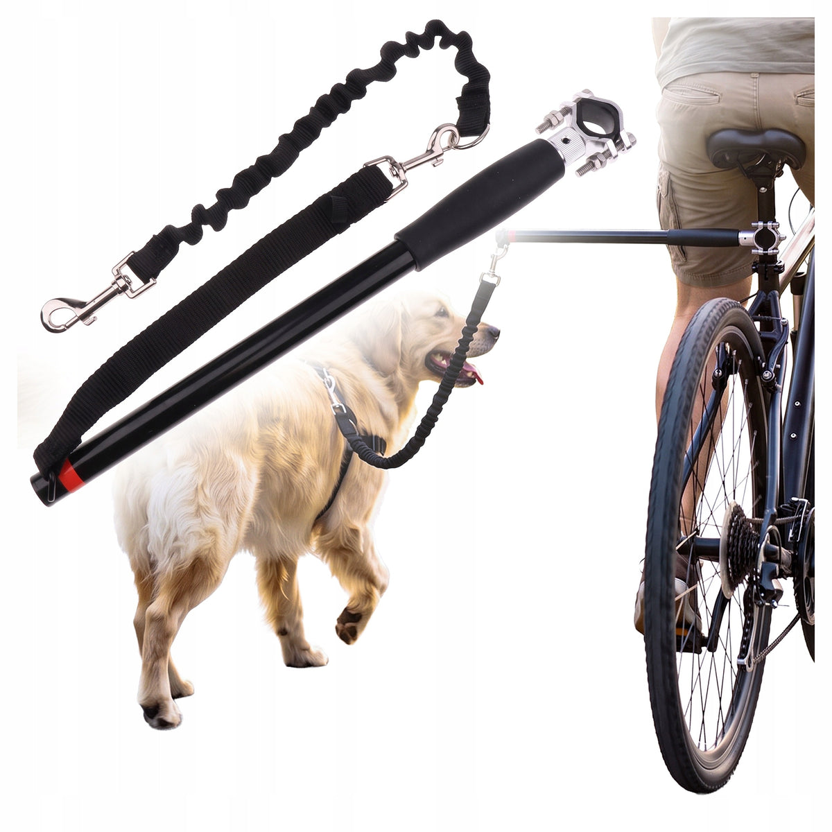 Dog Lanyard for BICYCLE Bar Hol Bicycle Boom Walks Shock Absorption