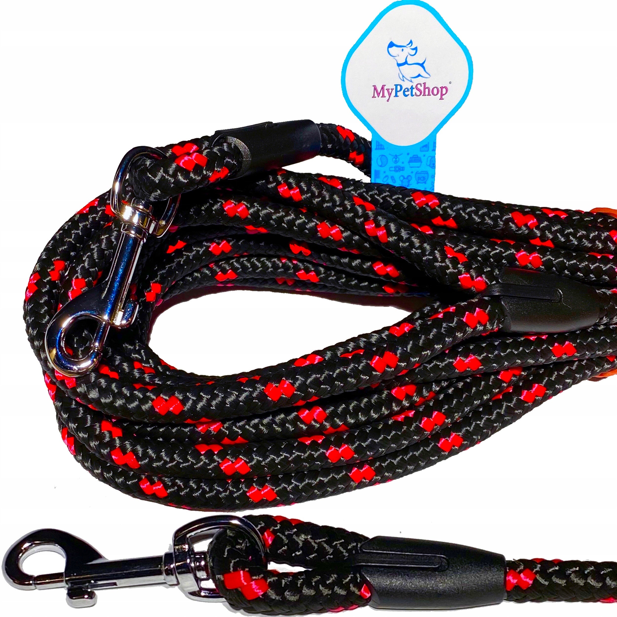 Dog Leash Training Rope 10m Thick Durable 10mm Carabiner up to 220kg EAN (GTIN) 5903857132045