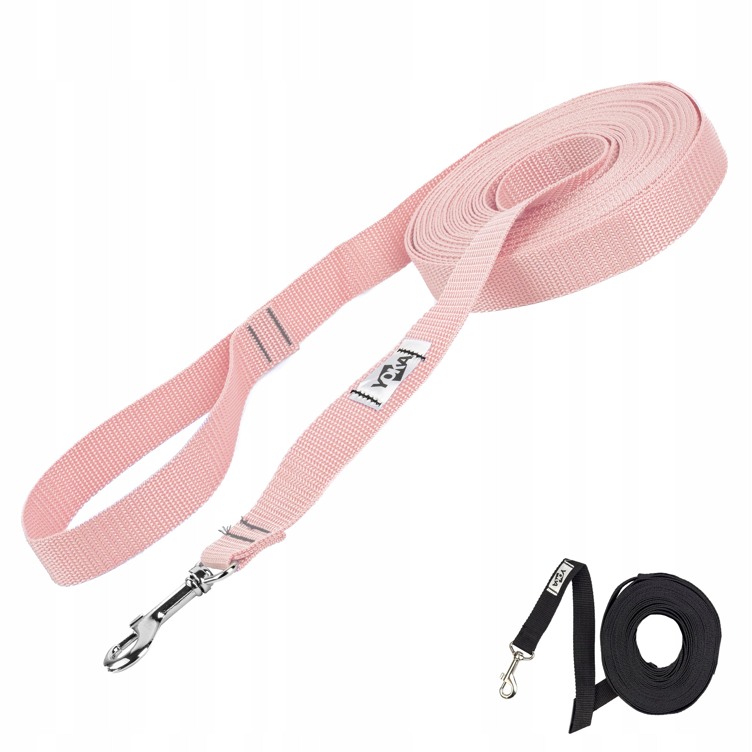 Dog Leash WIDE TRAINING LONG TAPE 10m Pink
